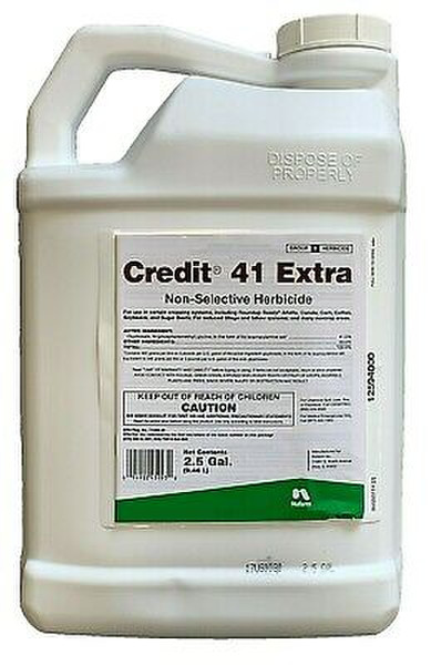 A 2.5 gallon jug of Credit 41 Extra