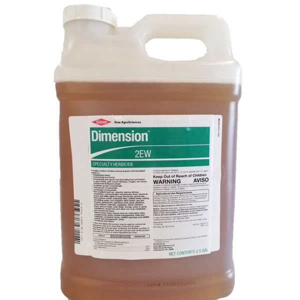 Jug of dimension 2EW herbicide.